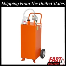 Fuel Caddy 35 Gallon Gas Caddy w/Manual Transfer Pump Diesel Gasoline Container