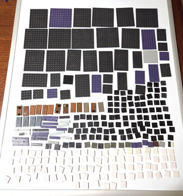 FNAF McFarlane Style Building Parts Pieces Lot 279 Pcs Floor Tiles Baseplates