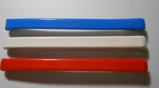 3 Goody Stay Tight Vintage Clasp Clip Hair Barrettes 3  RED WHITE BLUE