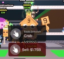 Esok Sekolah Roblox Steal a Brainrot 90M Per SEC Cheap Price 1 Trait