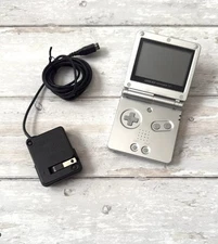 Silver Game Boy Advance SP with Charger Nintendo 2002