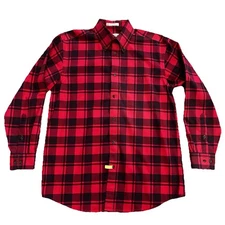 ORVIS Men's Red Plaid Button Down Shirt M Casual Outdoors Hiking Dad