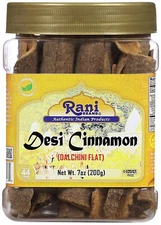 Rani Desi (Dalchini) Flat Cinnamon 7oz (200g) PET Jar