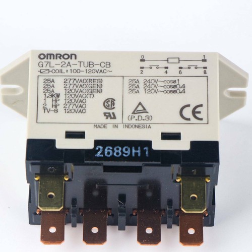 1Pcs Power Relay G7L-2A-TUB-CB 100-120VAC - Picture 4 of 4