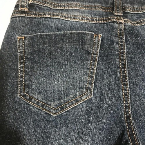 Mudd Girls Sz 12 Bermuda Jean Shorts Adjust Waist Jeweled Pockets CUTE - Picture 6 of 6
