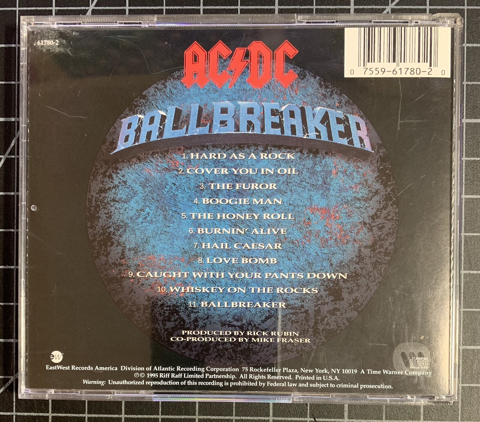AC/DC - Ballbreaker (CD, Sep-1995, EastWest) Very Clean Disc ...
