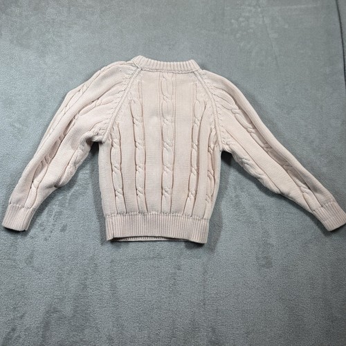 Vintage Liz Sport Sweater Cable Knit Women's Blush Pink 100% Cotton Size L - Picture 8 of 11