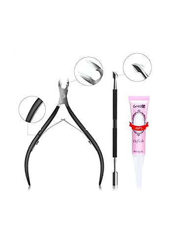 Cuticle Nipper Pusher Remover Trimmer Skin Cream Softener Pro Manicure Tool Kit - Picture 15 of 15