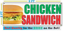 CHICKEN SANDWICH Banner Sign NEW Larger Size Best Quality for the  