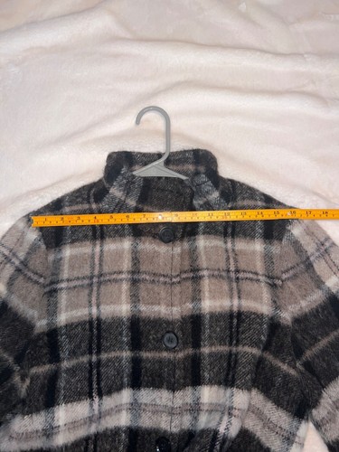Katherine Kelly Alpaca Wool Blend Plaid Coat Size 12 – Cozy & Chic - Picture 13 of 13