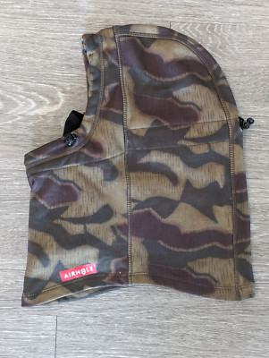 AirHole Camoflauge Hooded Heavy Weight Fleece Balaclava Face Mask Size S/M