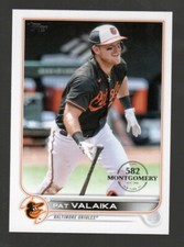 2022 Topps 582 Montgomery Club Stamp #575 Pat Valaika Baltimore Orioles