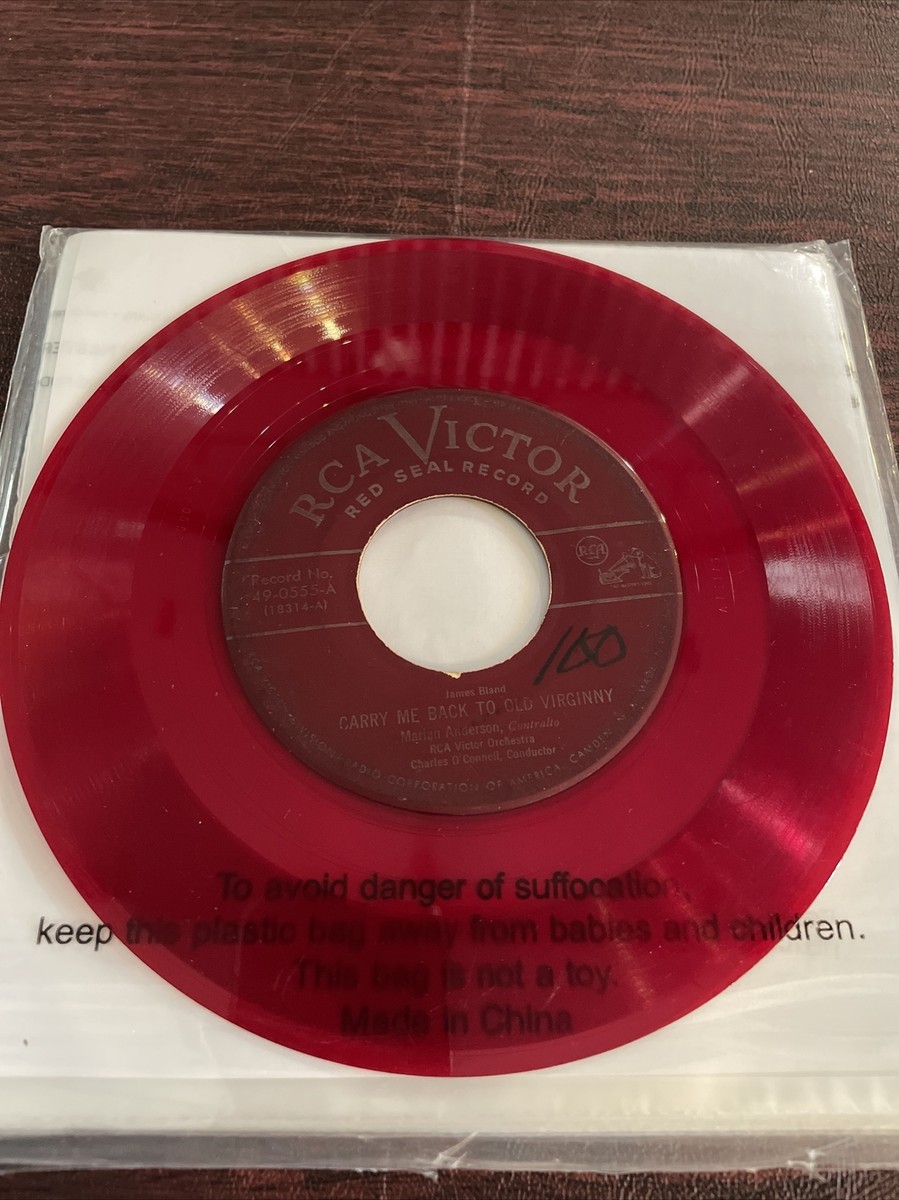 その他 RED SEAL RECORD VICTOR RECORD RCA Victor Red Seal 45 Record Vinyl Marian Anderson Spirituals