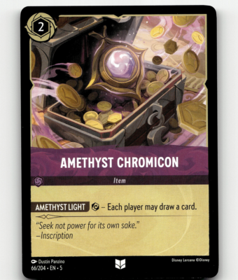 Disney Lorcana Amethyst Chromicon - Shimmering Skies | eBay