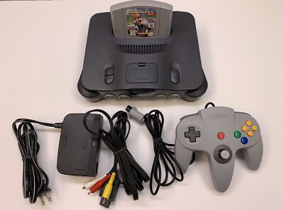 Nintendo N64 Console Bundle Complete with Mario Kart 64 Controller 