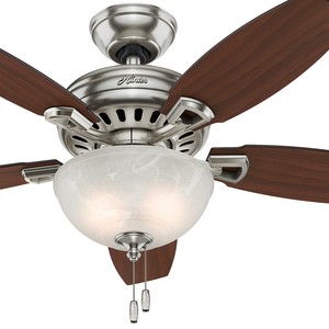 Hunter Fan 44 Inch Brushed Nickel Ceiling Fan With Swirled Marble