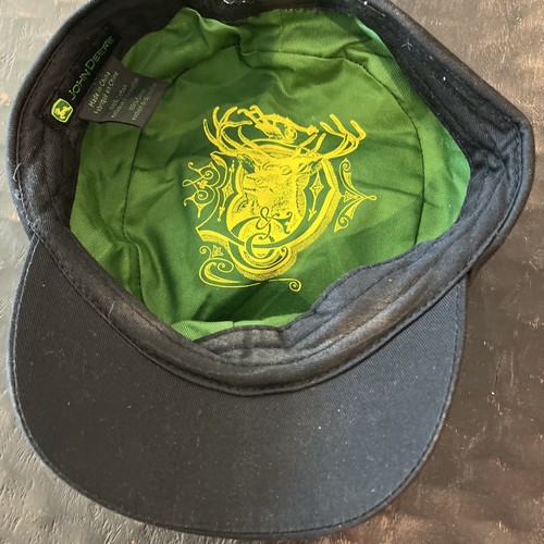 Unused Tractor Girl John Deere Universal Black Cap Hat RN 101475 Rhinestones - Picture 9 of 9