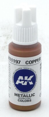 AK Interactive AK11197 Copper [17ml] (3rd Gen Acrylic Paint) Metallic Color