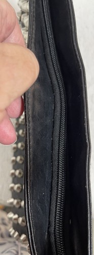 Black Rubi Studded Clutch Bag Purse - Picture 6 of 6
