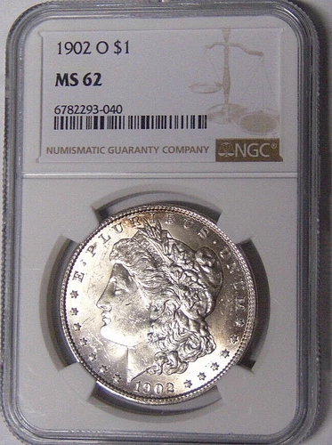 NGC MS62 1902-O Morgan Silver Dollar New Orleans Mint #6782293-040
