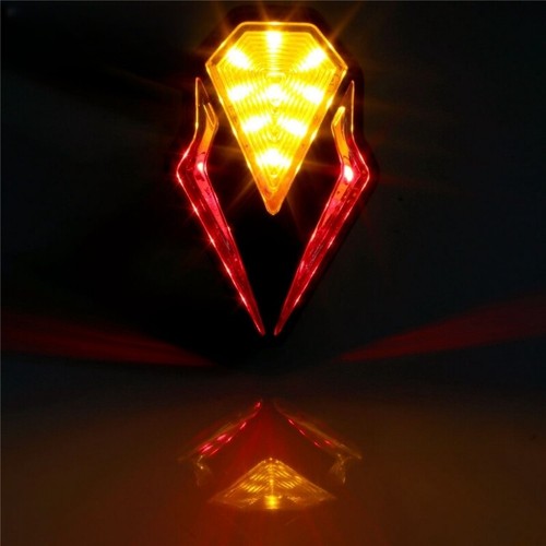 Universal Motorcycle Red Amber Flush Mount Turn Signal Light Blinker Indicator - Picture 14 of 20