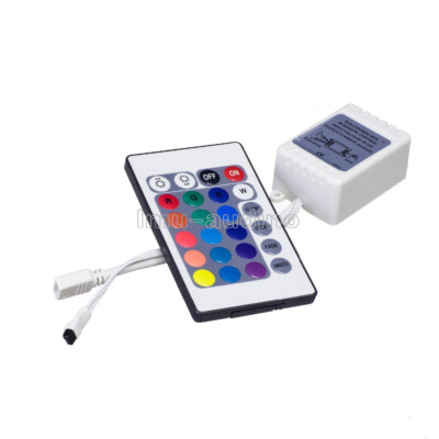 24 Button Wireless RGB LED Light Controller Ir Remote 12v Dimmer for LED Strip