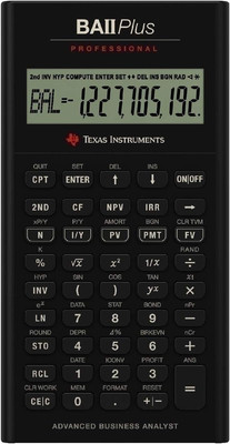 BA II plus Professional Advanced Financial Calculator