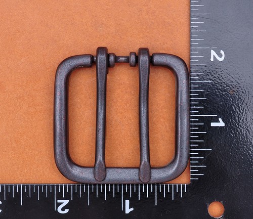 Solid Wide Double Tongue Pin Roller Prong Pin Belt Black Buckle Fits 40MM Belt - Picture 12 of 12