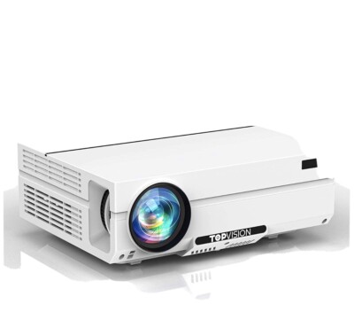 TOPVISION Video Projector Native 1080P with Carrying Case New In Box
