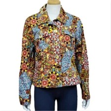 Berek Women s XL Colorful Boho Hippie Jacket Long Sleeve Vintage Artsy