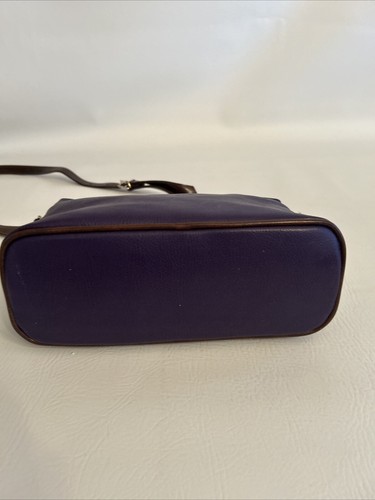 Liz Claiborne LC Crossbody Shoulder Bag Purse Plum W/Brown Top Zip NWT - Picture 8 of 17