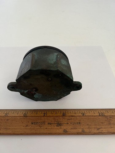 VINTAGE PAULUHN KATZE NR. 325 BRONZE MILITÄR MARINE STECKDOSENBOX - Bild 8 von 8