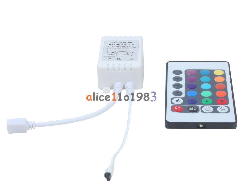 44-Key IR Remote Control + 12V 6A Power Adapter Kit For RGB LED Strip Lights 6 thumbnail image