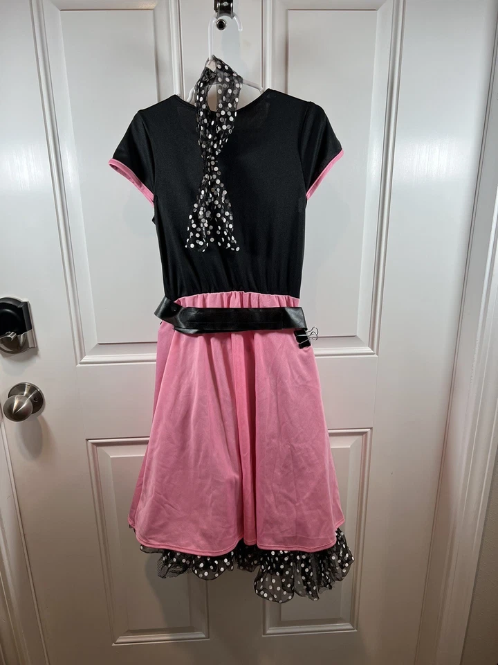 Disfraz Spirit Halloween Años 50’s Sweetheart Niñas Pequeño 6-8 Juego de 4 Piezas ¡Envío Rápido!! Foto 4 de 4