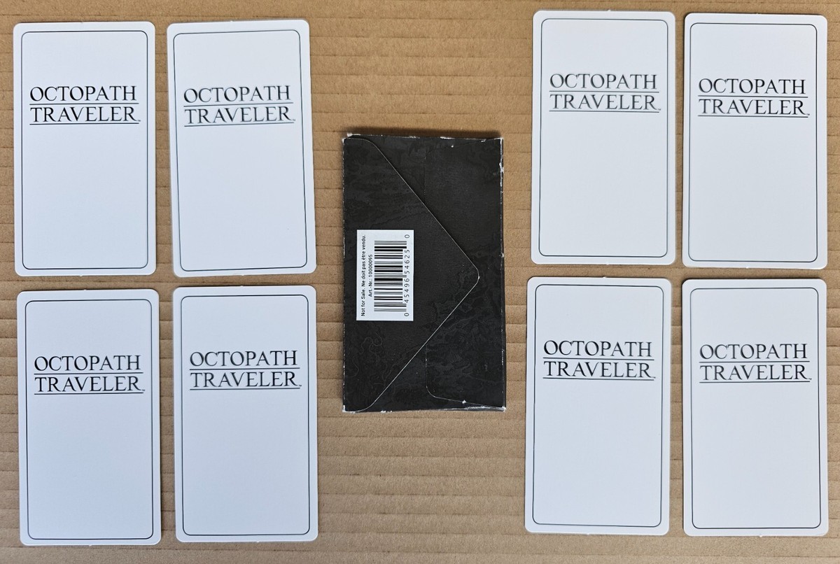 Octopath Traveler Game Card Set Character Nintendo Switch Promo