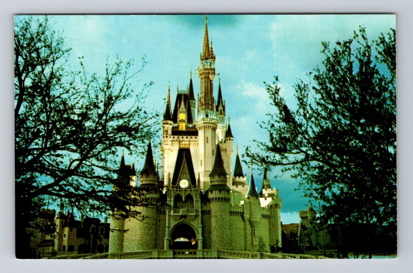 Vintage Orlando Florida Postcard Featuring Fantasyland Castle at Walt Disney World