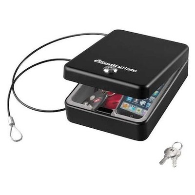 Sentry Safe P005k Compact Safe, 0.05 Cu Ft, 2 Lb, Privacy Key Lock