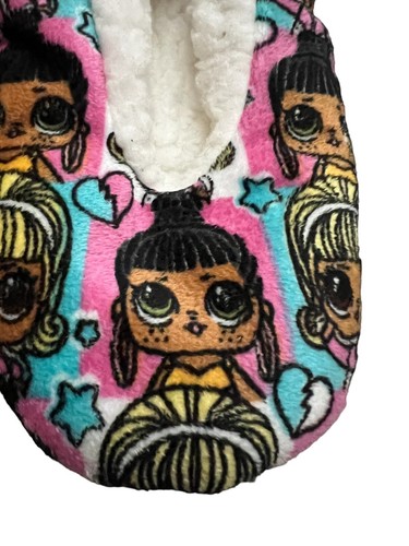 Mädchen LOL Surprise Fuzzy Hausschuhe mit Greifern NEU Schuhgrößen 8-13 S/M - Bild 2 von 4