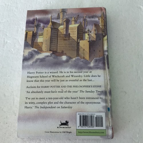 Harry Potter and the Chamber Of Secrets Hardcover 1st Edition 41st Print UK 90s - Picture 2 of 13