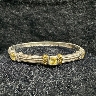 JUDITH RIPKA STERLING SILVER 18K YELLOW GOLD