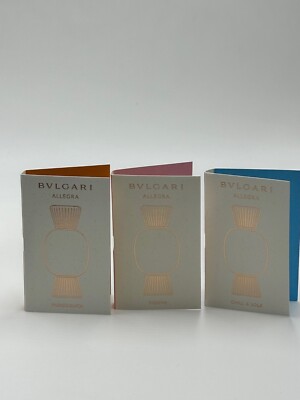 Bvlgari Allegra 1.5ml parfum Factory Travel spray samples New Box You select