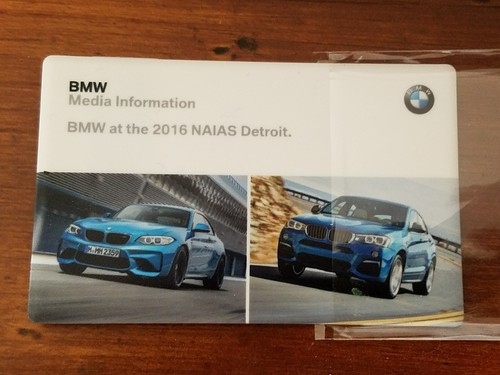2016 Detroit Auto Show NAIAS BMW M2 X4 M40i i3 i8 Press Kit Brochure - Picture 4 of 4