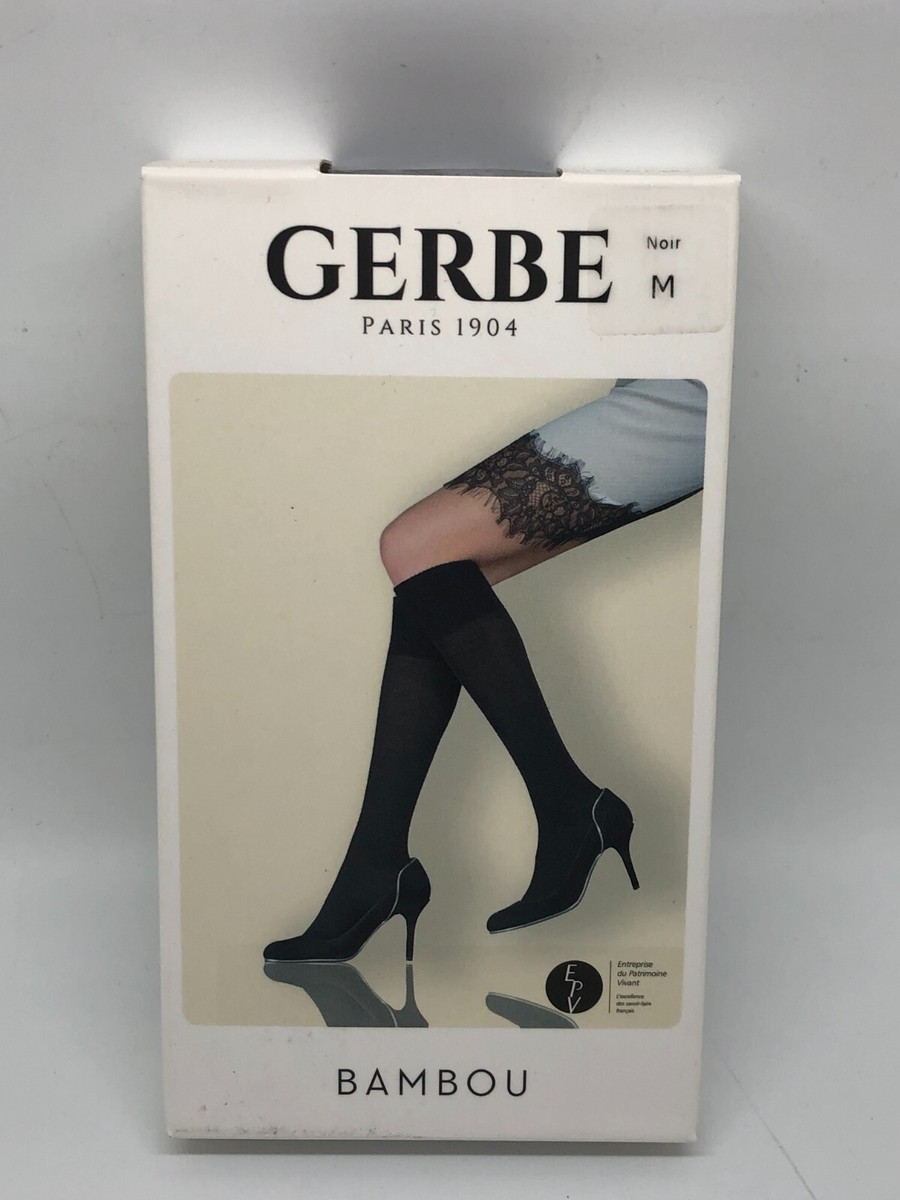 Mi-Bas Femme GERBE Bambou Taille M couleur Noir Neuf !!!