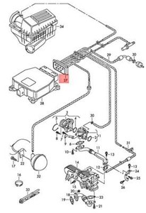 Genuine Vw Passat 4motion Variant Vacuum Hoses With Connection 03g131051s Ebay