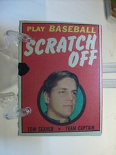 1971 Topps Scratch-Offs Baseball  (RED) #19 Tom Seaver New York Mets  (87521)