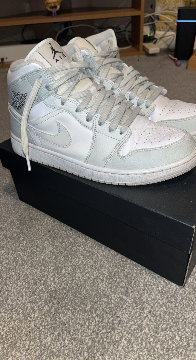 Size UK 10 - Jordan 1 Mid Swoosh Logo - Grey Camo 2020 | eBay