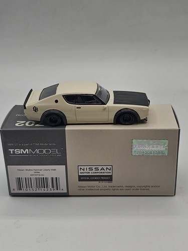 Clearance-Mini GT 1:64 Nissan GTR KPGC110 Kenmeri Liberty Walk White #702 - Picture 6 of 10