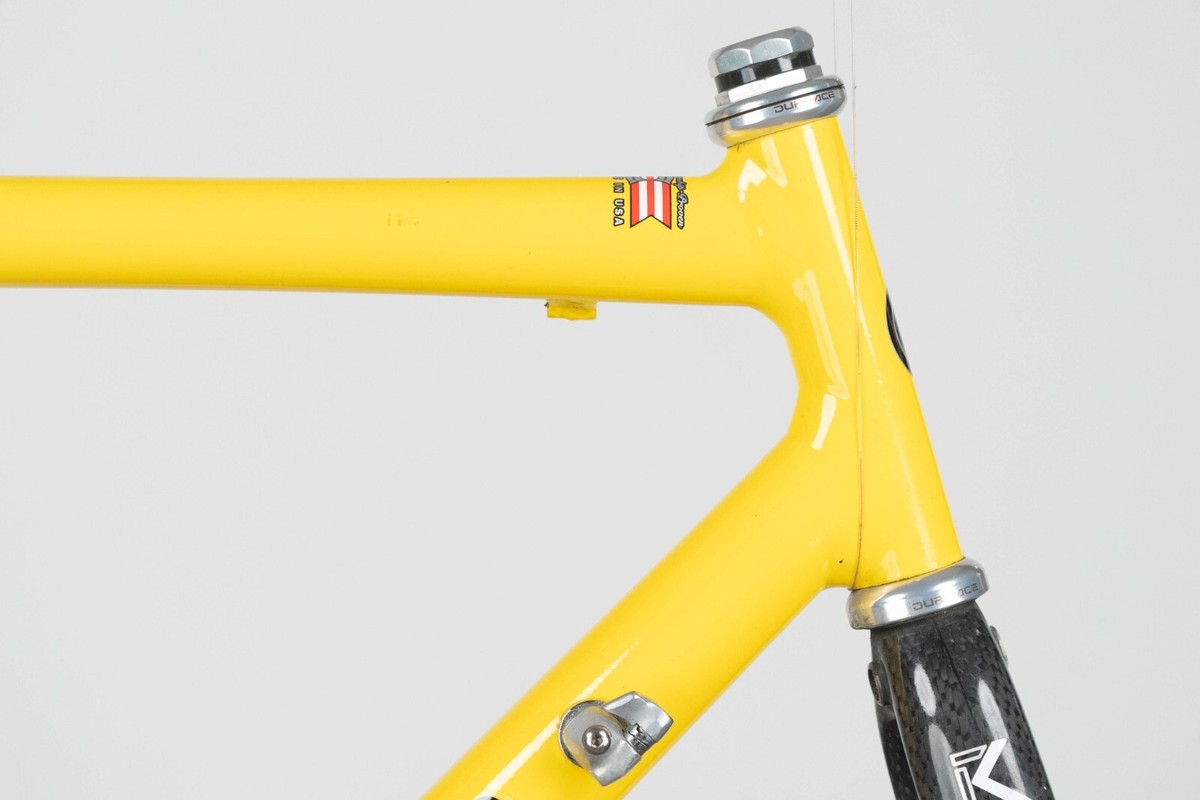 CANNONDALE CAAD3 YELLOW ALUMINIUM FRAME VINTAGE ROAD RACING BIKE