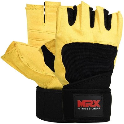 Weight Lifting Gloves With Wrap Support Strap Gym Training Fitness Glove Workout