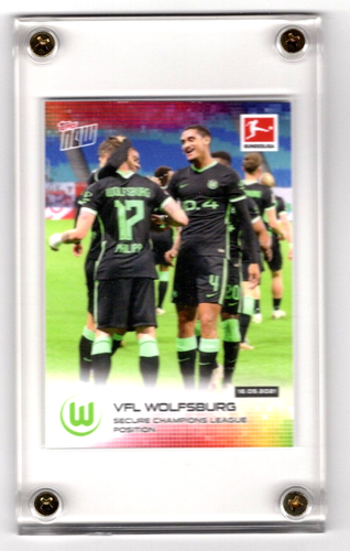 VFL WOLFSBURG 2021 TOPPS NOW SOCCER 194 BUNDESLIGA VERY LOW PRINT RUN = 101 - Picture 4 of 5